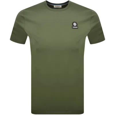 Sandbanks Badge Logo T Shirt Green