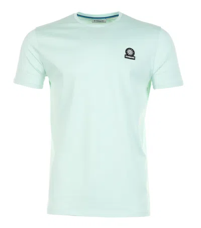 Sandbanks Badge Logo T Shirt Mint In Green
