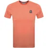 Sandbanks Badge Logo T Shirt Orange