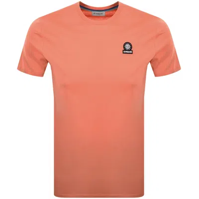 Sandbanks Badge Logo T Shirt Orange