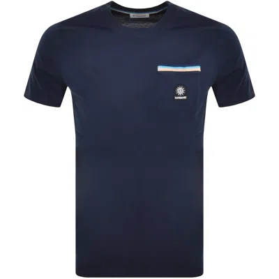 Sandbanks Badge Pocket T Shirt Navy