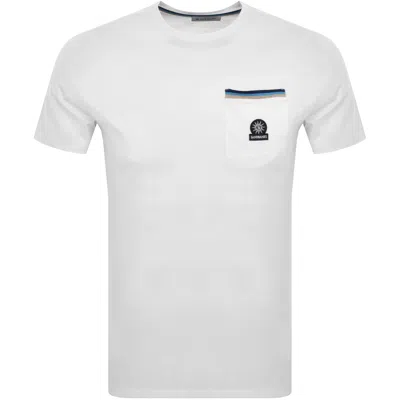 Sandbanks Badge Pocket T Shirt White