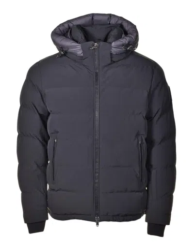 Sandbanks Banks Puffer Jacket Black In Blue