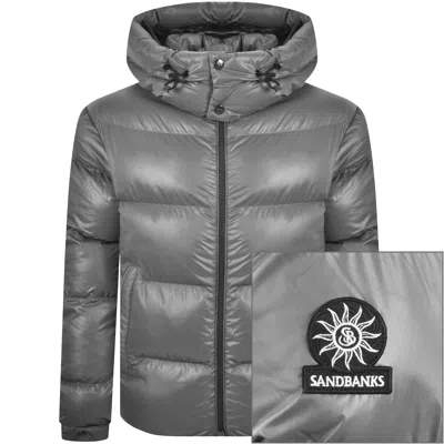 Sandbanks Core Puffer Jacket Grey