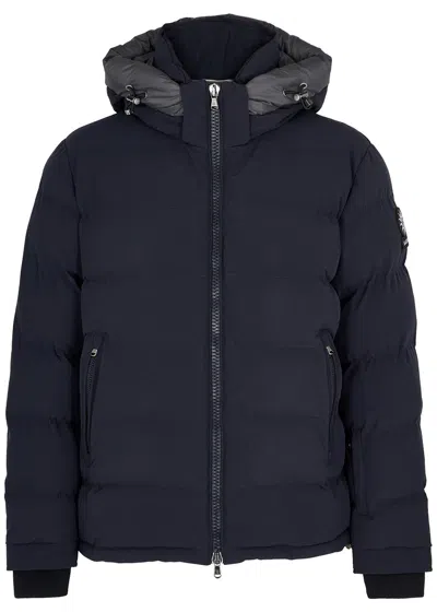 Sandbanks Core Quilted Matte Shell Jacket In Blue