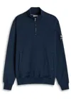 Sandbanks Cotton Half-zip Sweatshirt In Blue