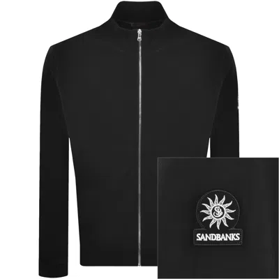 Sandbanks Full Zip Track Top Black