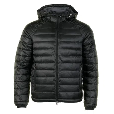 Sandbanks Hooded Ripstop Micro Puffer Jacket Black