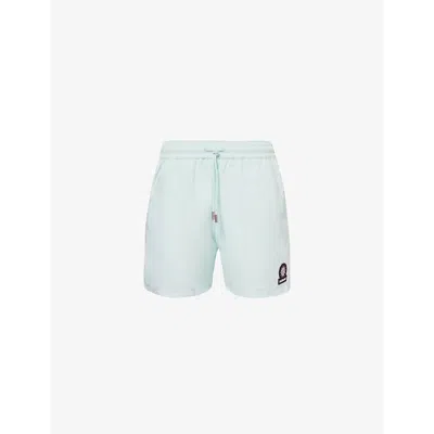 Sandbanks Mens Mint Relaxed-fit Recycled-polyester Swim Shorts