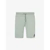 Sandbanks Mens Stone Brand-patch Elasticated-waistband Organic Cotton-blend Jersey Shorts