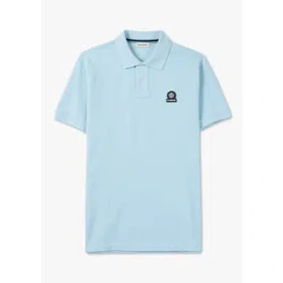 Sandbanks Mens Badge Logo Polo Shirt In Blue