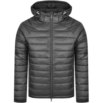 Sandbanks Micro Puffer Jacket Grey In Black