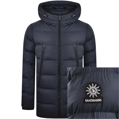 Sandbanks Mid Puffer Jacket Navy