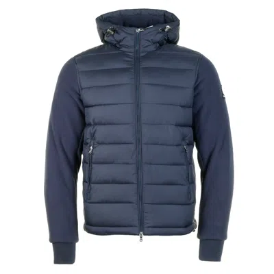 Sandbanks Outlander Polar Fleece Hooded Hybrid Jacket Navy