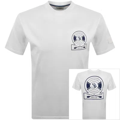 Sandbanks Paddle Club Logo T Shirt White