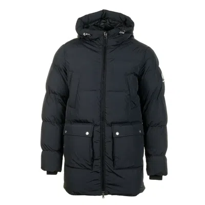 Sandbanks Patch Pocket Mid Puffer Jacket Black