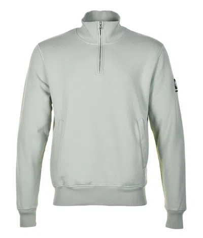 Sandbanks Quarter Zip Sweatshirt Sage
