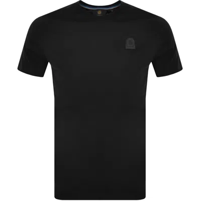 Sandbanks Rubberised Badge Logo T Shirt Black