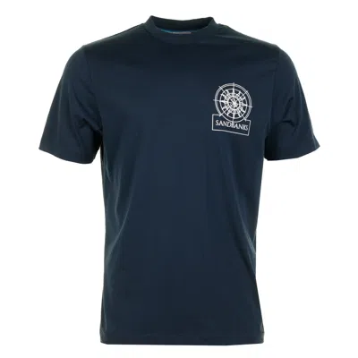 Sandbanks Sonar T Shirt Navy In Blue