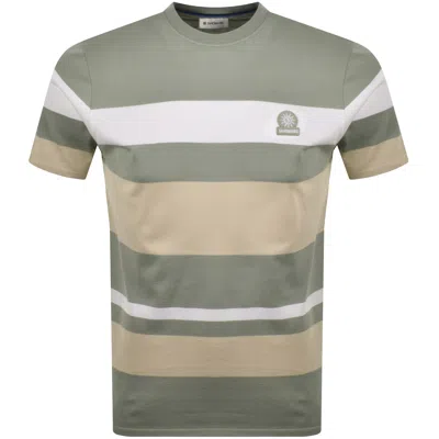Sandbanks Stripe T Shirt Green