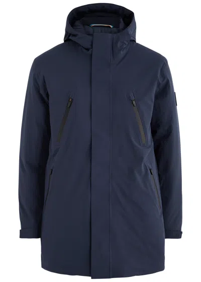 Sandbanks Terrace Padded Nylon Parka In Navy