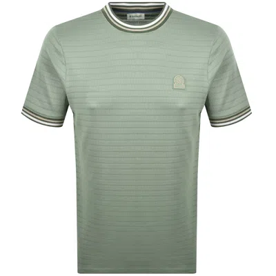 Sandbanks Textured Jacquard T Shirt Green