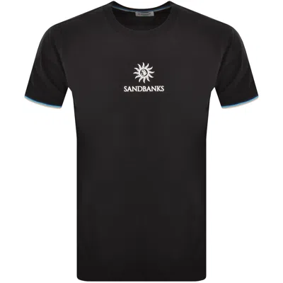 Sandbanks Tipped Logo T Shirt Black