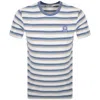 Sandbanks Tricolour Fade Stripe T Shirt Multi