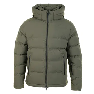 Sandbanks Waterproof Banks Puffer Jacket Olive In Green