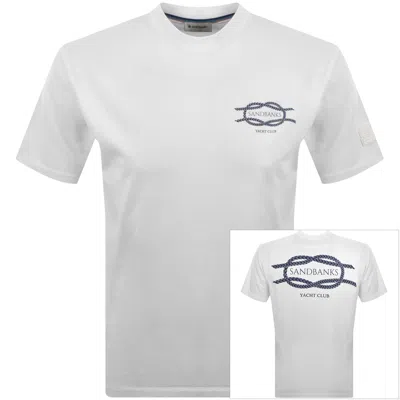 Sandbanks Yacht Club T Shirt White