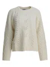 Sandbeige Cable-knit Knitwear In Neutral