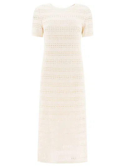 Sandbeige Dresses White