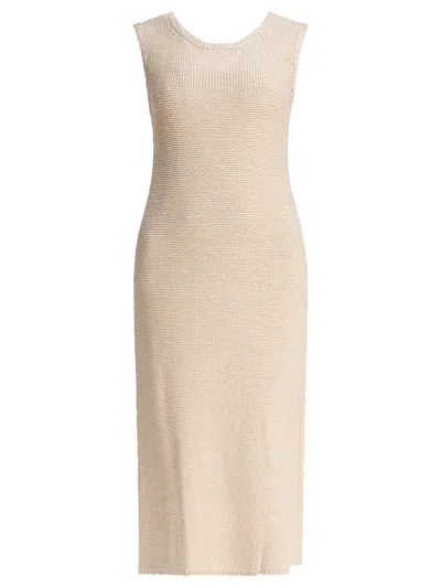 Sandbeige Elegant Mini Dress For Women In Neutral