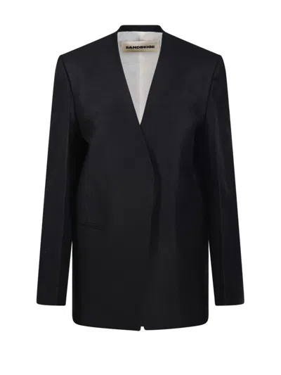 Sandbeige Hadid Jacket In Black