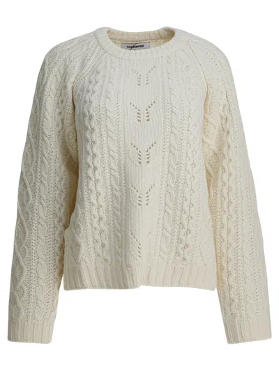SANDBEIGE KNITWEAR WHITE