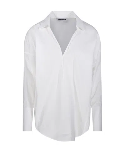 Sandbeige Neil Blouse In White