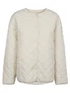 SANDBEIGE QUILTED NYLON JACKET