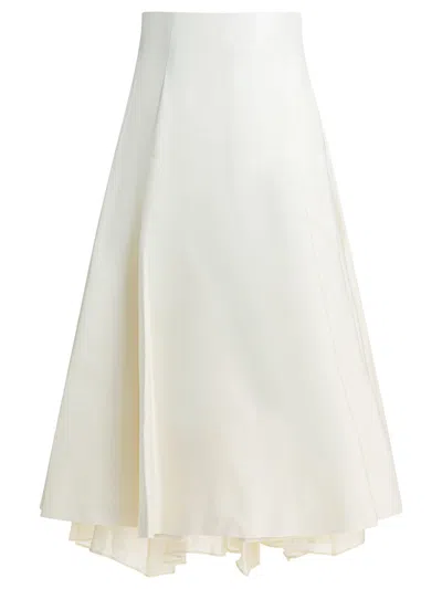 Sandbeige Skirts White