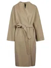 Sandbeige Wool Midi Coat