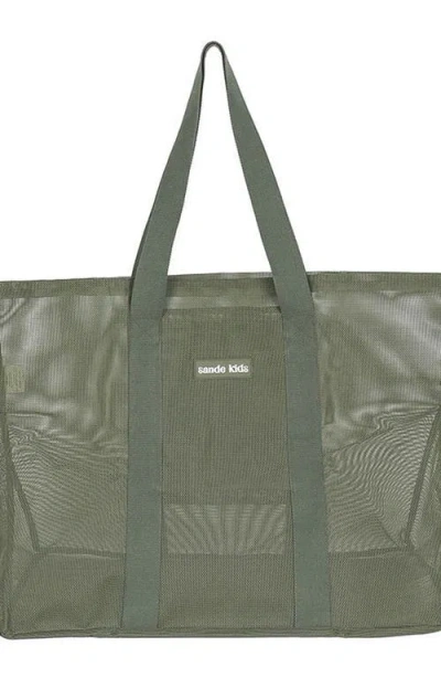Sande Beach Hauler Mesh Beach Bag In Black