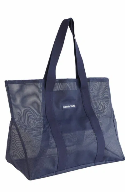 Sande Beach Hauler Mesh Beach Bag In Blue