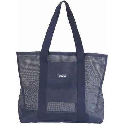 Sande Beach Hauler Mini Mesh Beach Bag In Black