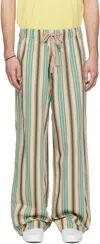 Sanderlak Beige Drawstring Trousers In Multi