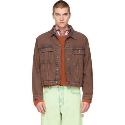 Sanderlak ブラウン Jean デニムジャケット In Brown