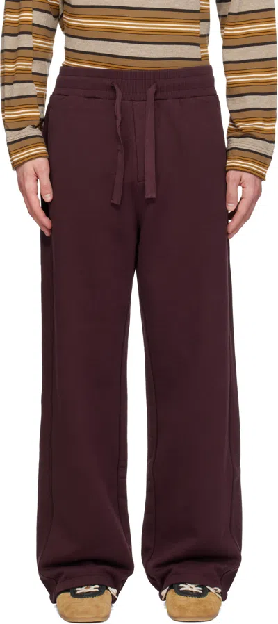 Sanderlak Burgundy Drawstring Sweatpants