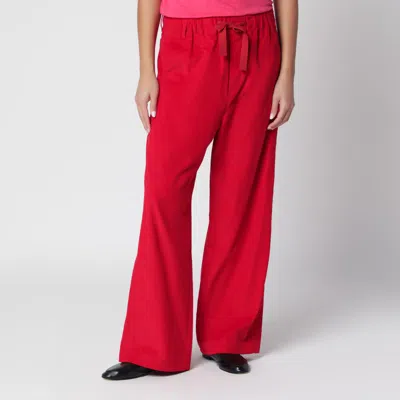 Sanderlak Dark Red Corduroy Trousers