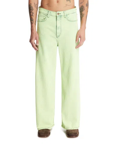 Sanderlak Green Wide-leg Jeans In Green Verde   #009640