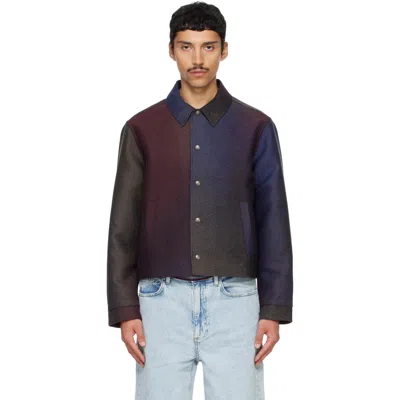 Sanderlak Multicolor Maraham Degrade Jacket In Brown