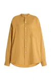 Sanderlak Oversized Poplin Shirt In Yellow