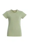 Sanderlak Slim Cotton T-shirt In Green